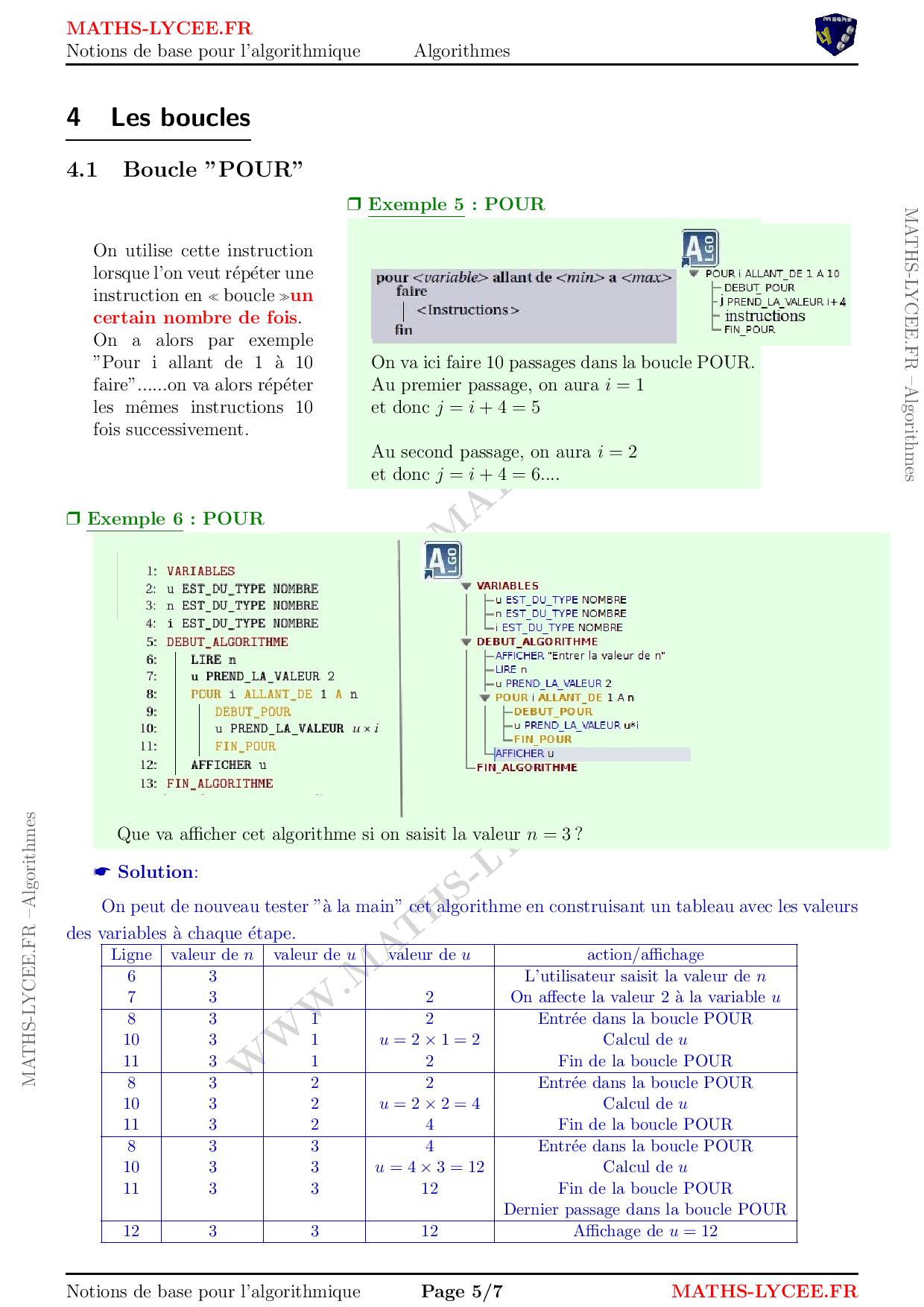 MATHS-LYCEE.FR cours et exemples corrigés chapitre Fonctions: généralités